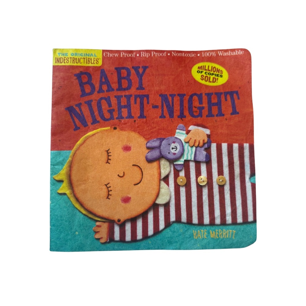 💧 Indestructibles Baby Book Set Itsy Bitsy Spider & Baby Night Night Rip Proof - Picture 4 of 6